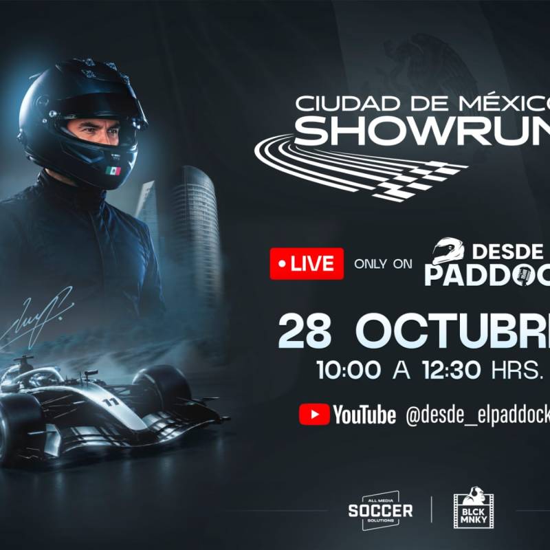 DESDE EL PADDOCK TRANSMITIRÁ EN EXCLUSIVA EL SHOW RUN DE SERGIO “CHECO” PÉREZ EN PASEO DE LA&nbsp;REFORMA